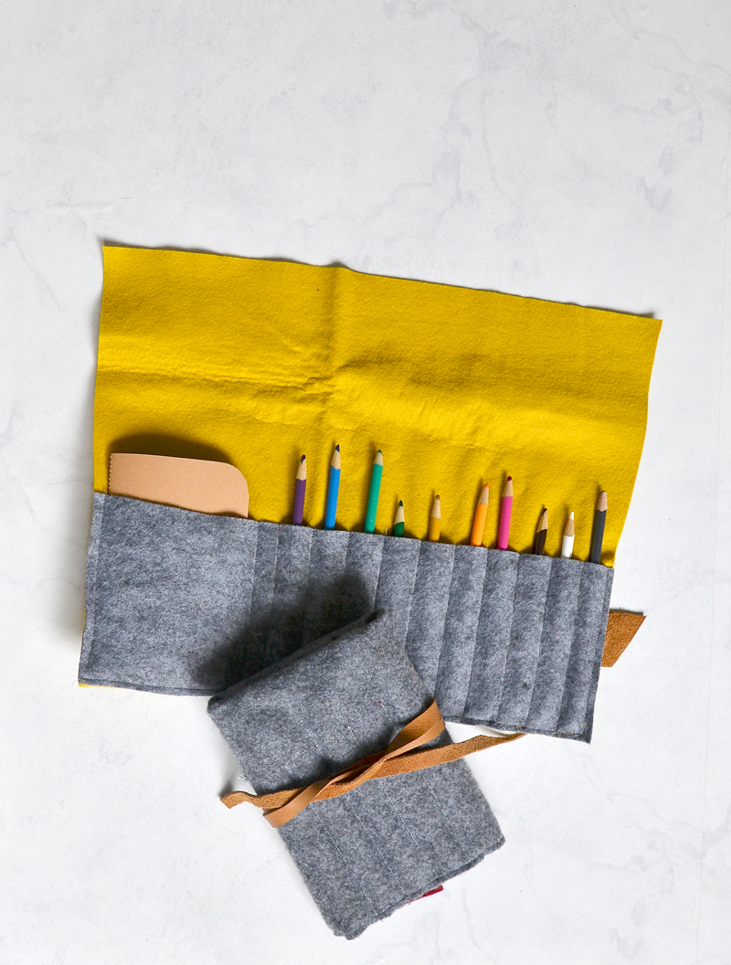 How to Make a Felt Pencil Case Easy Sewing tutorial - Sisters, What!